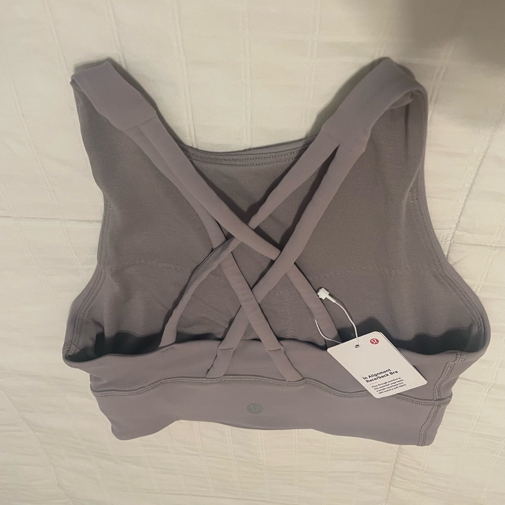 Lululemon High- Neck long line In Alignment Racerback Bra B cup. New with tags